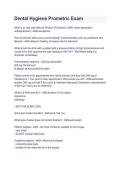 Dental Hygiene Prometric Exam Study Guide &ndash; Practice Questions&comma; Answers & Exam Review