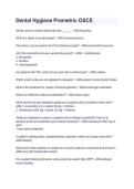 Dental Hygiene Prometric OSCE Study Guide &ndash; Practice Questions&comma; Answers & Comprehensive Exam Review