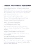 Computer Simulated Dental Hygiene Exam &ndash; CSCE Practice Questions&comma; Answers & Board Exam Review