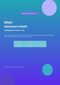 Chamberlain NR602 Adolescent Health Practice Test &ndash; 100 Questions with Answers & Detailed Explanations