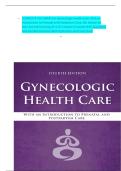 COMPLETE TEST BANK For Gynecologic Health Care&colon; With an Introduction to Prenatal and Postpartum Care&comma; 4th Edition by Kerri Durnell Schuiling All 1-35 Chapters Covered With Questions And Verified Solutions With Rationales And Case Study&NewLine;