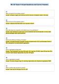 NU 327 Exam 4 Actual Questions and Correct Answers