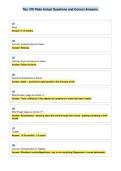Nur 370 Peds Actual Questions and Correct Answers