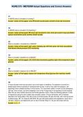 NURS 370 - MIDTERM Actual Questions and Correct Answers