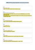 NURS 370 Final Actual Questions and Correct Answers