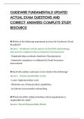 GUIDEWIRE FUNDAMENTALS UPDATED&NewLine;ACTUAL EXAM QUESTIONS AND&NewLine;CORRECT ANSWERS COMPLETE STUDY&NewLine;RESOURCE