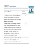 Assignments and Discussions answers  &NewLine;Chapter 14&comma; Clinical Judgment with Answers provided &lpar;Fundamentals of Nursing The Art and Science of Person-Centered Care Edition&colon; 10&rpar;&NewLine;&NewLine;