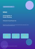 Chamberlain NR602 Contraception & Family Planning Practice Test  Questions with Answers & Detailed Explanations