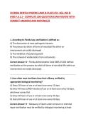 FLORIDA DENTAL HYGIENE LAWS & RULES &lpar;CH&period; 466&comma; 456 & 64B5 F&period;A&period;C&period;&rpar; &ndash; COMPLETE 200-QUESTION EXAM REVIEW WITH CORRECT ANSWERS AND RATIONALES