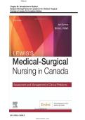 TEST BANK FOR Lewis's Medical-Surgical Nursing in Canada 5th edition &NewLine;by Jane Tyerman &comma; Shelley Cobbett &comma; Mariann M&period; Harding &comma; Jeffrey Kwong&comma; Dottie Roberts &comma; Debra Hagler &comma; Courtney Reinisch ISBN&colon;978-0323791571 COMPLETE GUIDE WITH RATIONALES 100&percnt;
