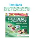 Test Bank for Calculate with Confidence 9th Edition by Deborah Gray Morris Chapter 1-24 &vert; All Chapters with Answers and Rationales &vert; Newest Version