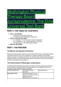 2026&sol;2027 Washington State Physical Therapy Jurisprudence Exam &lpar;NPTE&rpar; &vert; Elite S-Tier Test Bank & Guide