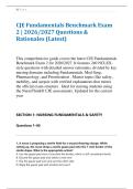 CJE Fundamentals Benchmark Exam &NewLine;2 &vert; 2026&sol;2027 Questions & &NewLine;Rationales &lpar;Latest&rpar; 