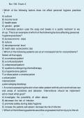 NUR 164 Exam 2 Study Guide & Review Questions &ndash; Nursing