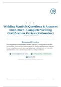 Welding Symbols 50&plus; Questions & Answers 2026&sol;2027 &vert; Complete Welding Certification Review &lpar;Rationales&rpar;