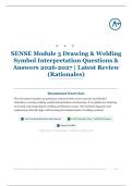 SENSE Module 3 Drawing & Welding Symbol Interpretation 35&plus; Questions & Answers 2026&sol;2027 &vert; Latest Review &lpar;Rationales&rpar;