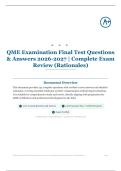 QME Examination Final Test 150&plus; Questions & Answers 2026&sol;2027 &vert; Complete Exam Review &lpar;Rationales&rpar;