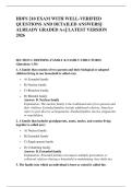 HDFS 210 EXAM WITH WELL-VERIFIED &NewLine;QUESTIONS AND DETAILED ANSWERS&vert;&vert; &NewLine;ALREADY GRADED A&plus;&vert;&vert; LATEST VERSION &NewLine;2026