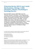 Princeton Review MCAT 2027-2026&colon; &NewLine;Biochemistry&comma; Biology&comma; CARS&comma; &NewLine;Chemistry&comma; Physics&comma; Psychology & &NewLine;Sociology Review