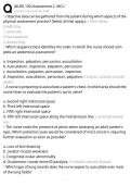 NURS 100 Assessment 2 Study Guide & Practice Questions &ndash; WCU 2026