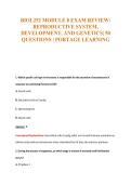 BIOL252 MODULE 8 EXAM REVIEW&colon;&NewLine;REPRODUCTIVE SYSTEM&comma;&NewLine;DEVELOPMENT&comma; AND GENETICS&vert; 50&NewLine;QUESTIONS &vert; PORTAGE LEARNING