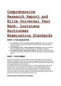 2026&sol;2027 Louisiana Auctioneers Licensing Board &lpar;LALB&rpar; Exam Prep&colon;  Elite Test Bank Questions&comma; Answers & Statutory Rationale &vert; Act 557 & Civil Code