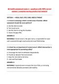 Ati health assessment exam 2 &ndash; questions with 100&percnt; correct &NewLine;answers &vert; complete nursing practice test material