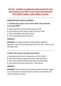 Nur 283 - transition to registered nursing practice all comp &NewLine;exam questions and 100&percnt; correct answers with Rationales &NewLine;latest 2026&sol;27 update - galen college of nursing