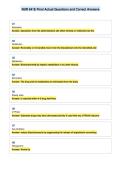 NUR 641E Final Actual Questions and Correct Answers