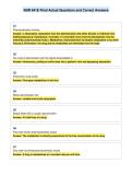 NUR 641E Final Actual Questions and Correct Answers