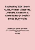Engineering 2026 &vert; Study Guide&comma; Practice Questions&comma; Answers&comma; Rationales & Exam Review