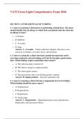 VATI Green Light Comprehensive Exam 2026