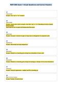 NUR 2092 Exam 1 Actual Questions and Correct Answers