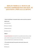 BIOL251 MODULE 4&colon; MUSCULAR&NewLine;SYSTEM COMPREHENSIVE REVIEW &vert; 50&NewLine;QUESTIONS &vert; PORTAGE LEARNING