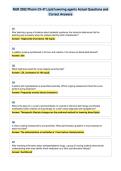 NUR 2092 Pharm Ch 47 Lipid lowering agents Actual Questions and&NewLine;Correct Answers