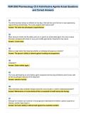 NUR 2092 Pharmacology Ch 8 Anti-Infective Agents Actual Questions&NewLine;and Correct Answers