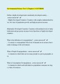 EVR1001 Environmental Science Test 1 2026 &vert; Chapters 1-4 Exam Review & Practice Questions