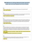 NUR 2092 Pharm Ch 40 Drugs affecting the female reproductive&NewLine;system Exam with Actual Questions and Correct Answers
