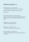 EVR1001 Exam 1 Study Guide 2026 &vert; Modules 1&period;1 & 1&period;2 Environmental Science
