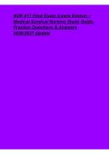 NUR 417 Final Exam Study Guide 2026&sol;2027 &ndash; Lewis Evolve Medical-Surgical Nursing Practice Questions & Answers
