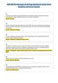 NUR 2092 Pharmacology Ch 58 Drugs affecting GI motility Actual&NewLine;Questions and Correct Answers