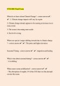 EVR 1001 Final Exam 2026 &vert; Environmental Science Study Guide&comma; Questions & Exam Review