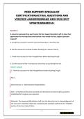 PEER SUPPORT SPECIALIST CERTIFICATION PACKAGE &vert; QUESTIONS AND ANSWERS&vert;BRAND NEW 2026-2027 UPDATE