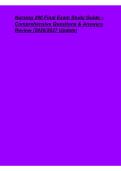 Nursing 290 Final Exam Study Guide 2026&sol;2027 &ndash; Comprehensive Questions&comma; Answers & Exam Review