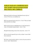HAWAII MASSAGE COMPREHENSIVE&NewLine;TEST SCRIPT 2026 QUESTIONS WITH&NewLine;SOLUTIONS 100&percnt; CORRECT