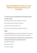NR 599 Exam Compilations with Complete & Verified Solutions