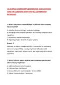 CALIFORNIA ALARM COMPANY OPERATOR &lpar;ACO&rpar; LICENSING EXAM 200 QUESTIONS WITH VERIFIED ANSWERS AND RATIONALES