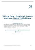 NSG 550 Exam 1 305&plus; Questions & Answers 2026&sol;2027 &vert; Latest Verified Exam