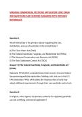 VIRGINIA COMMERCIAL PESTICIDE APPLICATOR CORE EXAM 200 QUESTIONS AND VERIFIED ANSWERS WITH DETAILED RATIONALES