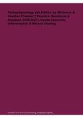 Pathophysiology 8th Edition by McCance & Huether Chapter 7 Study Guide 2026&sol;2027 &ndash; Practice Questions & Answers